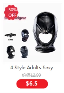 Erotic Fetish Costumes of Leather Bdsm Bondage Hood Mask with Mouth Hole for Couples Adults Slave Rolplay Flirting Games