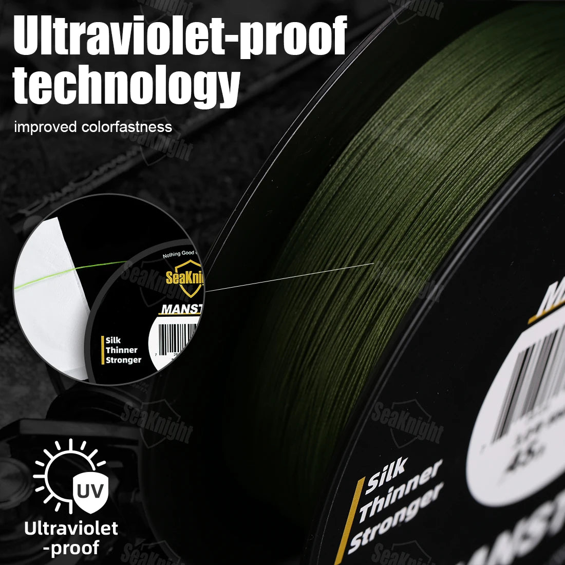 SeaKnight Brand W8 II Series 500M 8 Strands Fishing Line Advanced Braided PE Line anti-UV Seawater proof coating Fishing Line