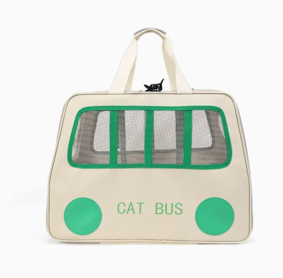 Multifunctional Pet Travel Trolley Case Portable Cat/Dog Carrier Bag Zipper Closure-Foldable Solid Pet Luggage Outdoor Travel