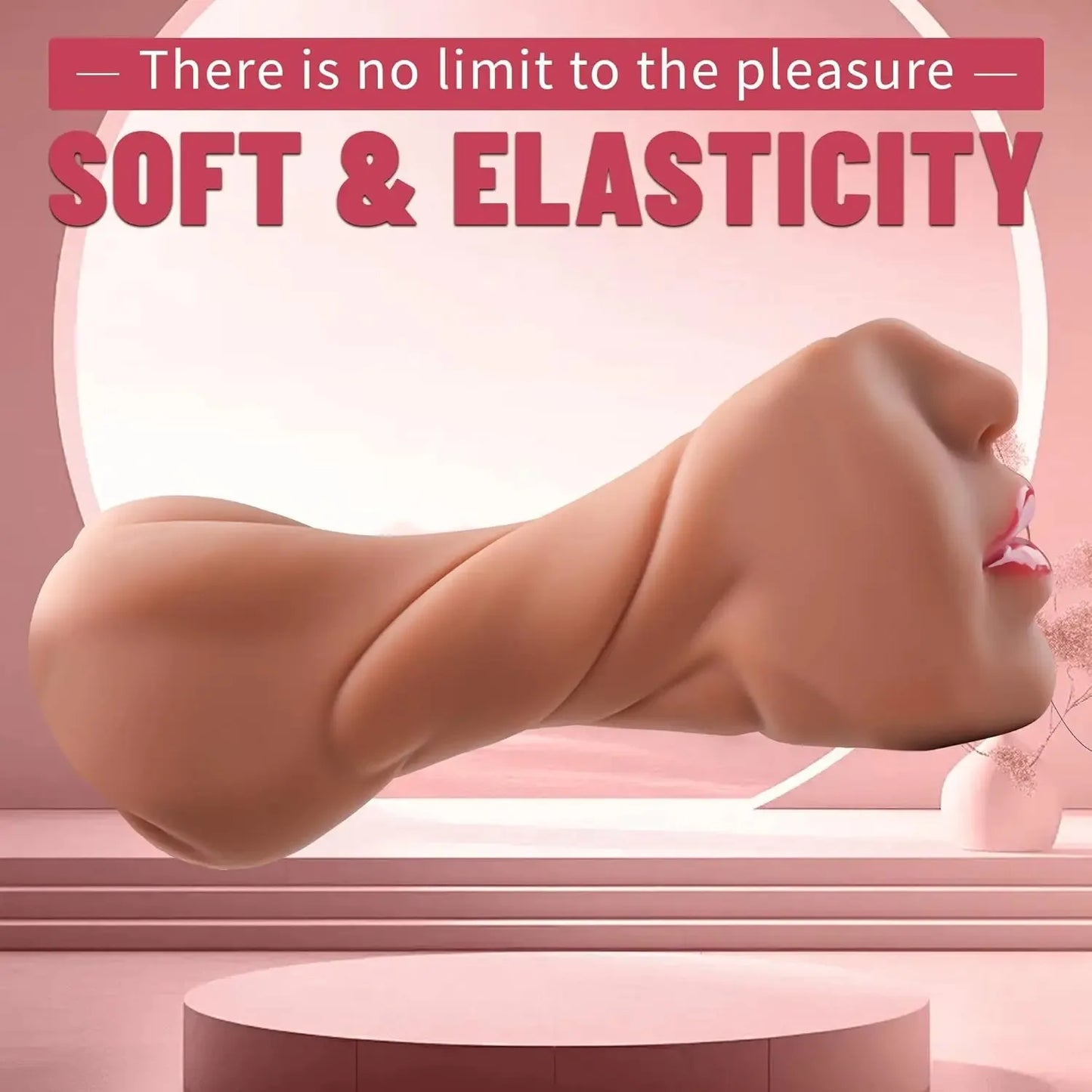Realistic Vagina3 IN 1 Artificial Masturbator Cup Male Soft Pocket Pussy Deep Throat Oral Blowjob Silicone Massager Sex Toys