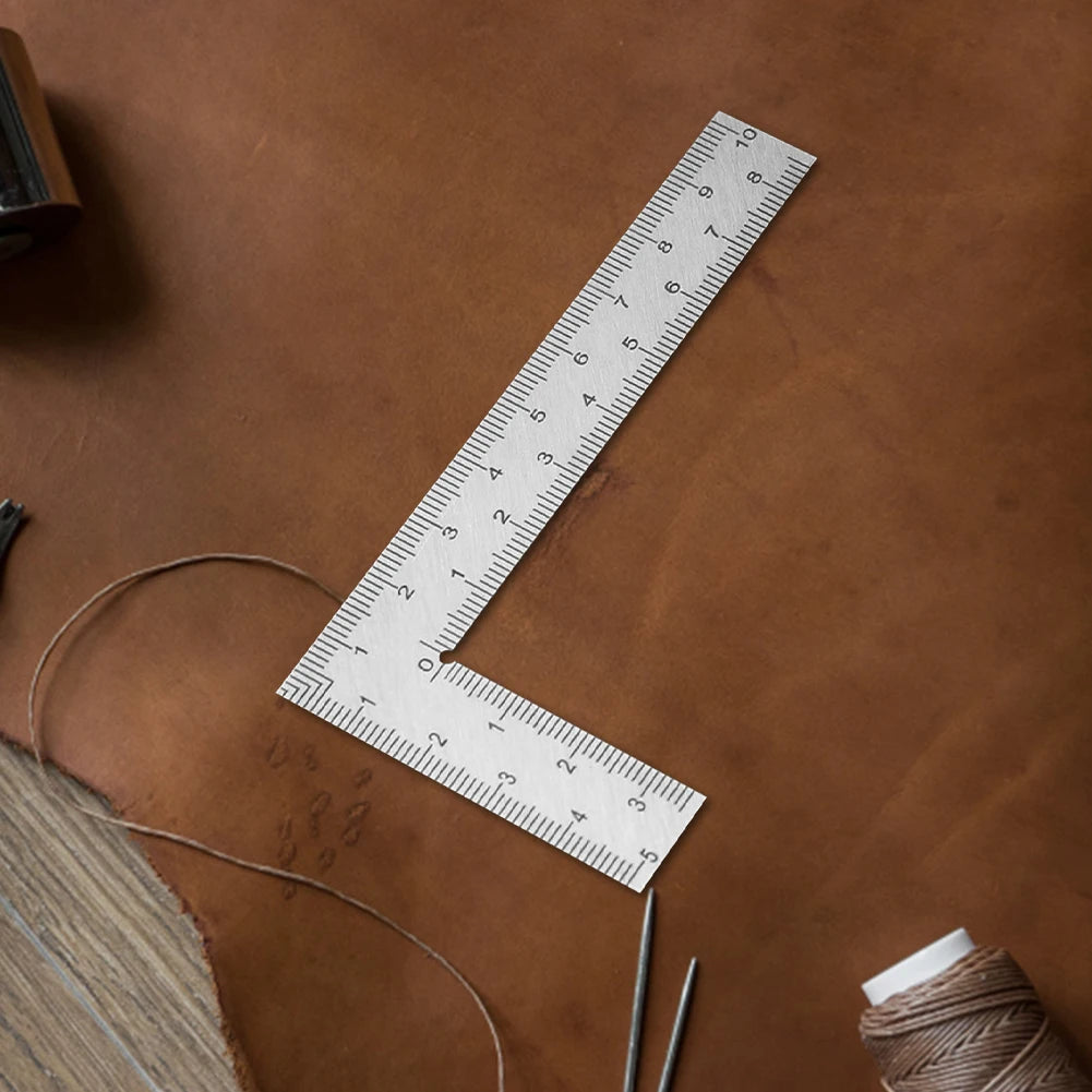 Mini Framing Ruler L Square Stainless Steel Right Angle Ruler Precision Measuring Layout Tool For Building Framing Gauges