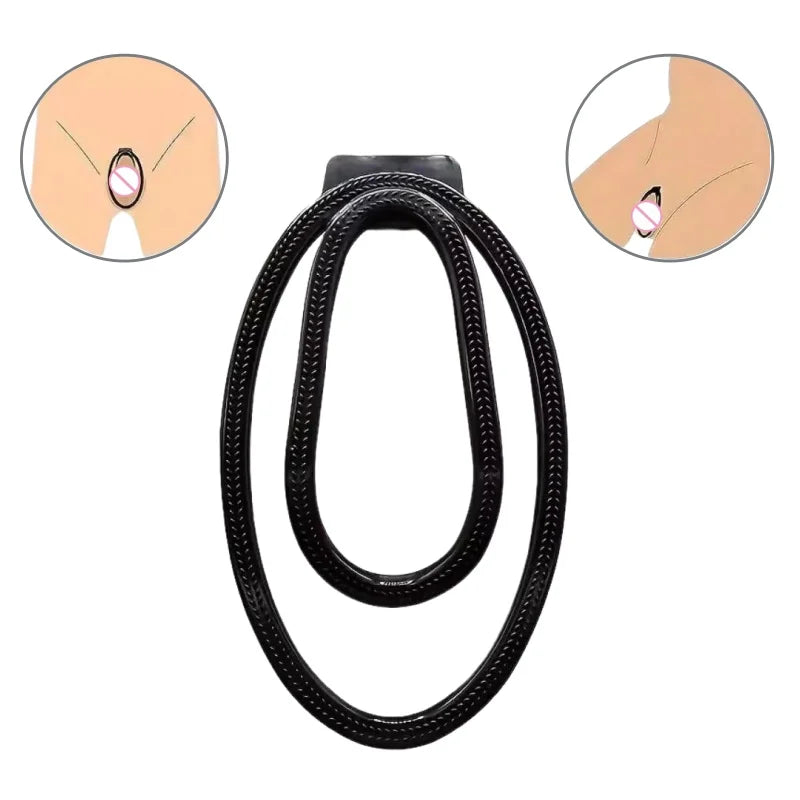 Invisible Chastity Lock Cage with Hollow No Bulge Comfort Fit Underwear for Women Gay BDSM Pussy Training Clip
