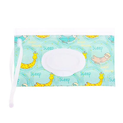 1Pc EVA Baby Wet Wipe Pouch Wipes Holder Case Flip Cover Snap-Strap Reusable Refillable Wet Wipe Bag Outdoor Useful Tissue Box