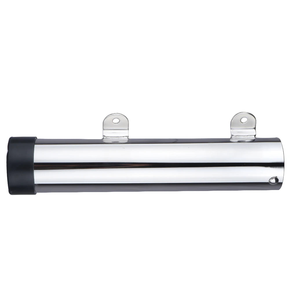 2 pieces 10" long side mount fishing rod holder stainless steel rod seat for marine boat yacht