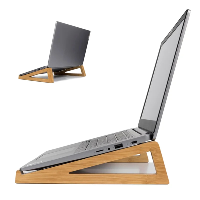 Desktop Non-slip Laptop Wooden Holder Cooling Stand Universal Heat Dissipation Notebook Computer Desk Heighten Bracket Support