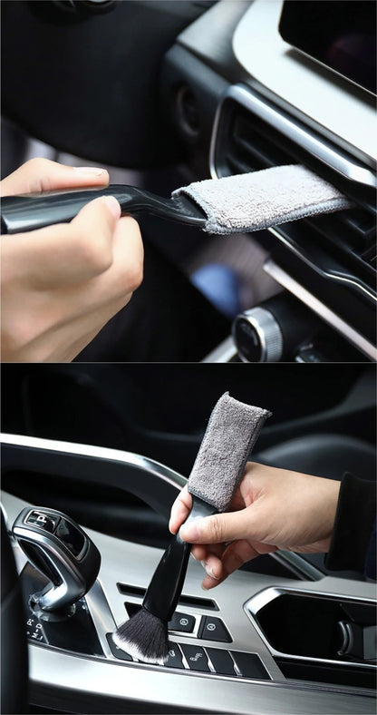 4-5PCS Car Detailing Brush Set Air Conditioning Vent Clean Crevice Sweep Dust Duster Auto Interior with Brush Car Wash Tool Set