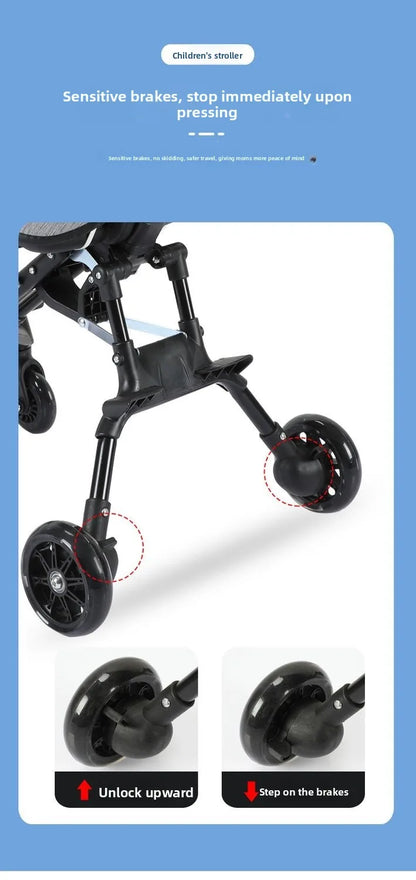 Easy Assembly DIY Pet Stroller Portable Foldable Cart Breathable Travel Carrier for Small Breed Dogs Cats Outdoor Walking