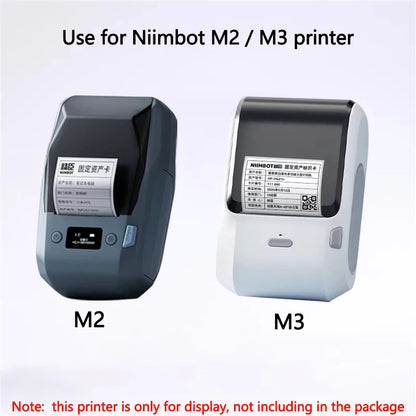 Niimbot M2/M3 Silver Label  Heat Transfer Print Paper Fixed Asset Sticker Office Equipment Laser Silver Self-adhesive
