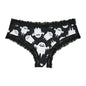 Underwear Women's Lace Edge Sexy Panties Gothic Style Lingerie Rose Skull Personalized Comfortable Breathable Triangle Pants