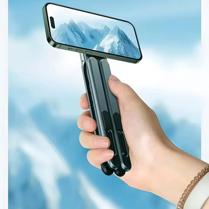 Foldable Magnetic Laptop Stand Aluminum Alloy Portable Adjustable Stand Heat Dissipation Holder for Smart Phone Tablet Notebook