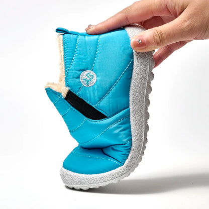 Fashion Girls Shoes Winter Girls' boots Children Ankle Boots Comfortable Slip On Waterproof Upper Lightweight Kids Shoes