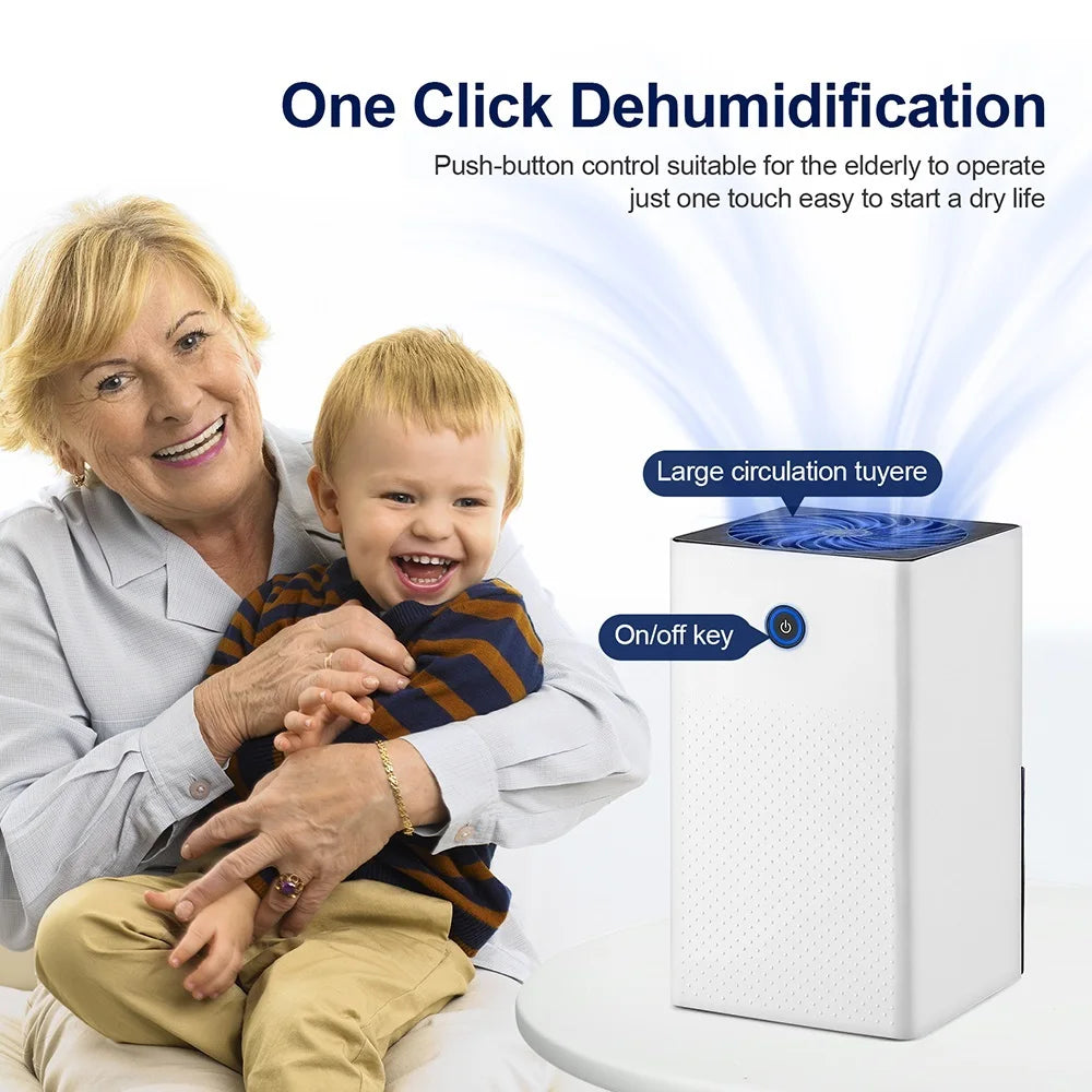 1L Small Dehumidifier Mini Air Dehumidifier Home Moisture Absorbers Air Dyer Indoor Moisture Remover Deodorizer Air Purifier