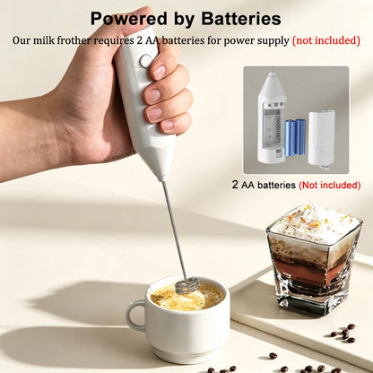 Milk Frother Handheld Milk Frother Electric Foam Maker Wireless Hand Mixer for Coffee Whisk Mixer Lattes Cappuccino Matcha Eggs