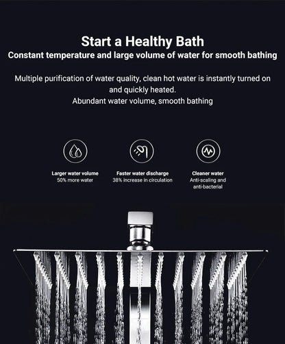 DIVEDEER LPG Gas Hot Water Heater 6L/8L/10L/12L/16L/18L Home Appliance Wall-Mounted Water Heater With Shower Kit Digital Display