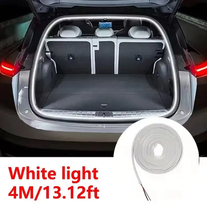 1Set Car High Brightness Trunk Lighting Ambient Light Interior Decoration LED Wiring Free Automatic Sensing Tailgate Light Strip
