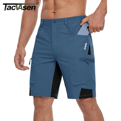 TACVASEN Men's Lightweight Shorts Outdoors Hiking Fishing Short Pants with Multiple Pockets Quick Dry Summer Work Cargo Shorts