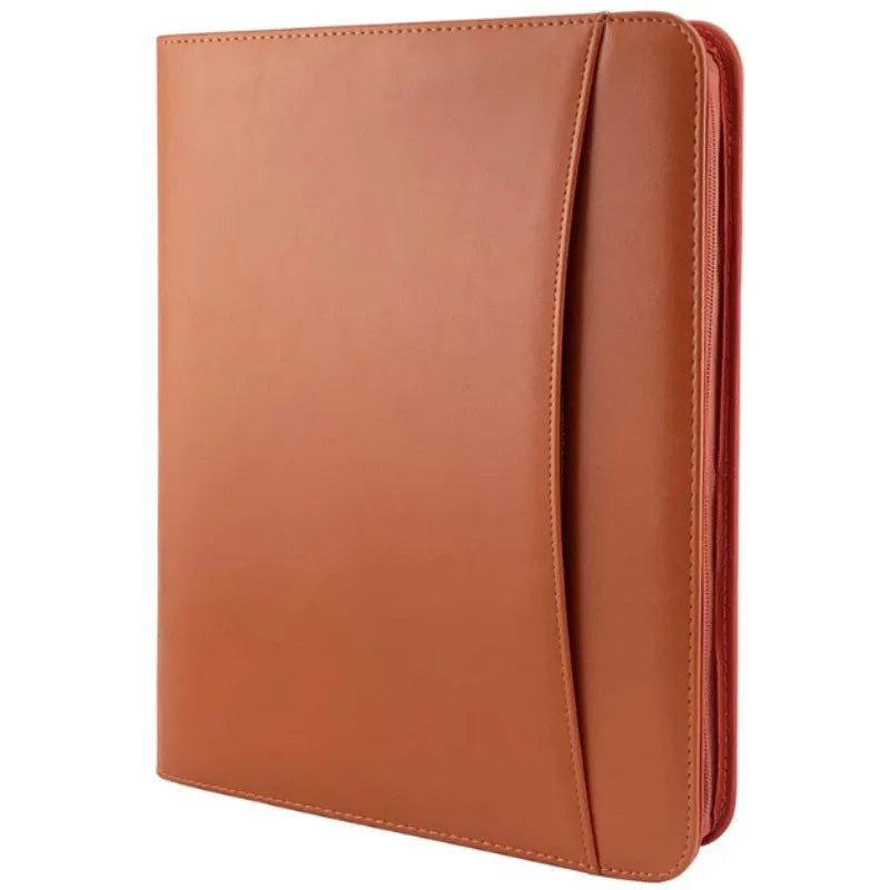 Multifunctional 433 A4 Conference Folder Business Stationery Folder Leather Contract File FoldersTravel Document Folder