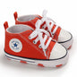 Print Star Sports Baby Canvas Classic Sneakers Newborn Baby Boys Girls First Walkers Shoes Infant Toddler Anti-slip Baby Shoes