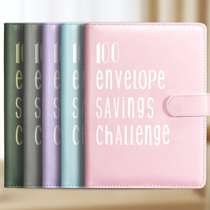Save Savings Challenges Loose-Leaf Binder Budget Binder with Cash Envelopes Money Organizer System 100 Envelope Challenge Binder