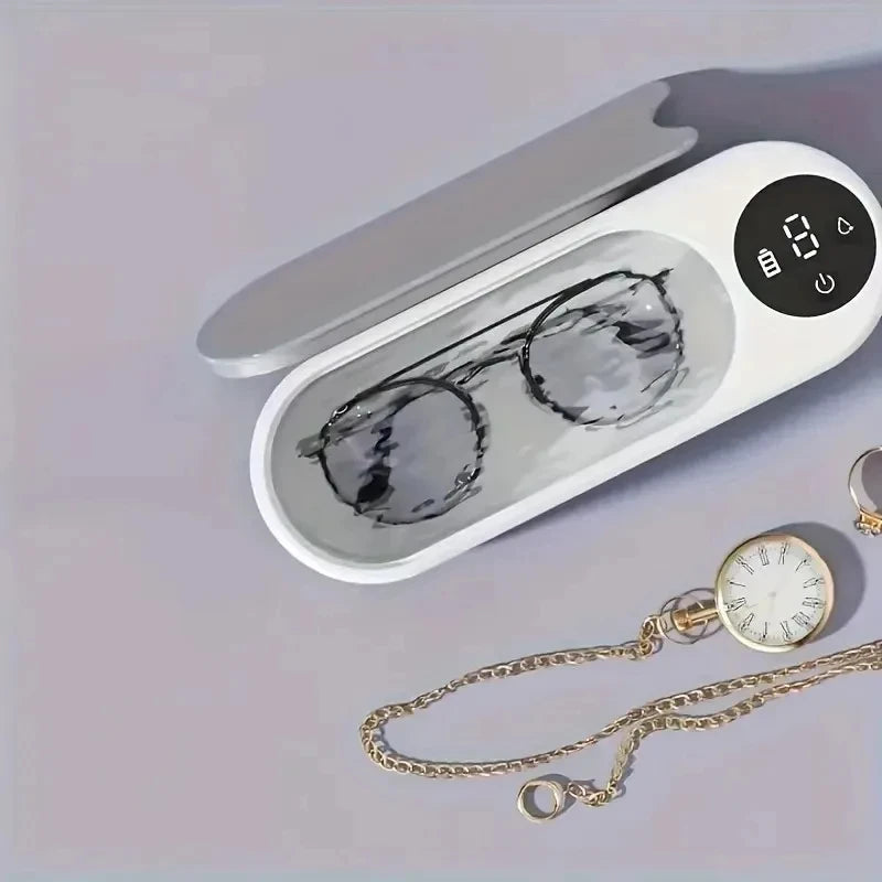 High-Frequency Ultrasonic Glasses Cleaner - 1pc Wireless Multi-Purpose Cleaning Machine for Eyewear & Accessories
