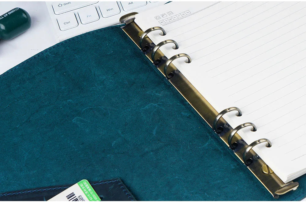 Metal Spiral Rings Binder Clip With 2 Pairs of Screw For Diary Notebook Planner A7 Binder Clip File Folder