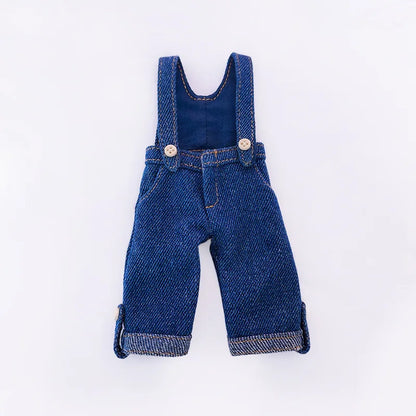 Casual Blyth Doll Clothes Rompers Plaid Pants Long Sleeve Top Suit Doll Trousers for Ymy Licca Azones Ob24 Ob27 Doll Accessories