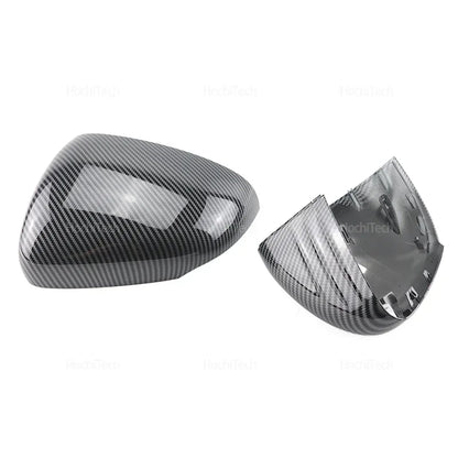 For Mercedes-Benz W177 V177 C118 X118 2018-2023 Black Carbon Fiber Car Rear View Door Wing Side Mirror Cover Caps Shell Case