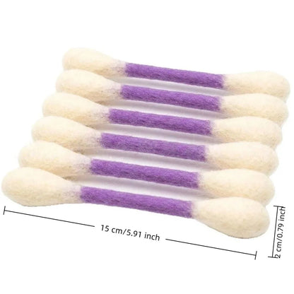 6Pcs Oversized Cotton Swab Cat Toy Anti-Boredom Durable Kitten Chew Toy Soft Texture Lightweight Cat Teething Chew Toy