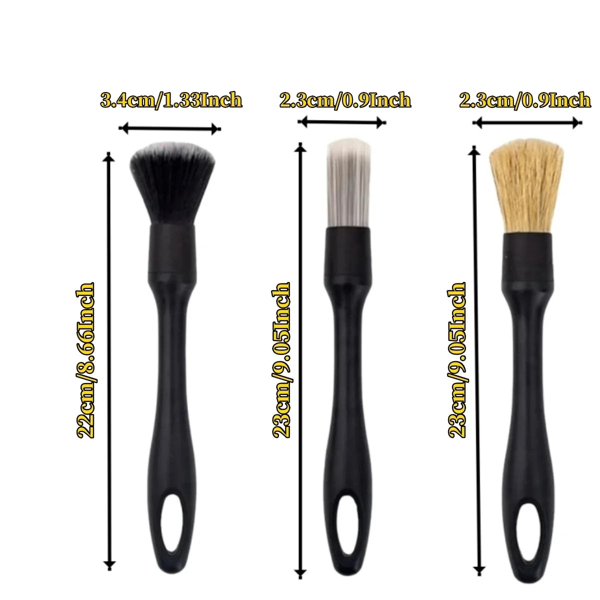 Car Detailing Brushes Kit Automotive Interior Dust Washing Brush Vehicle Microfiber Sweeping Brush Car Wheel Hole Cleaning Tools