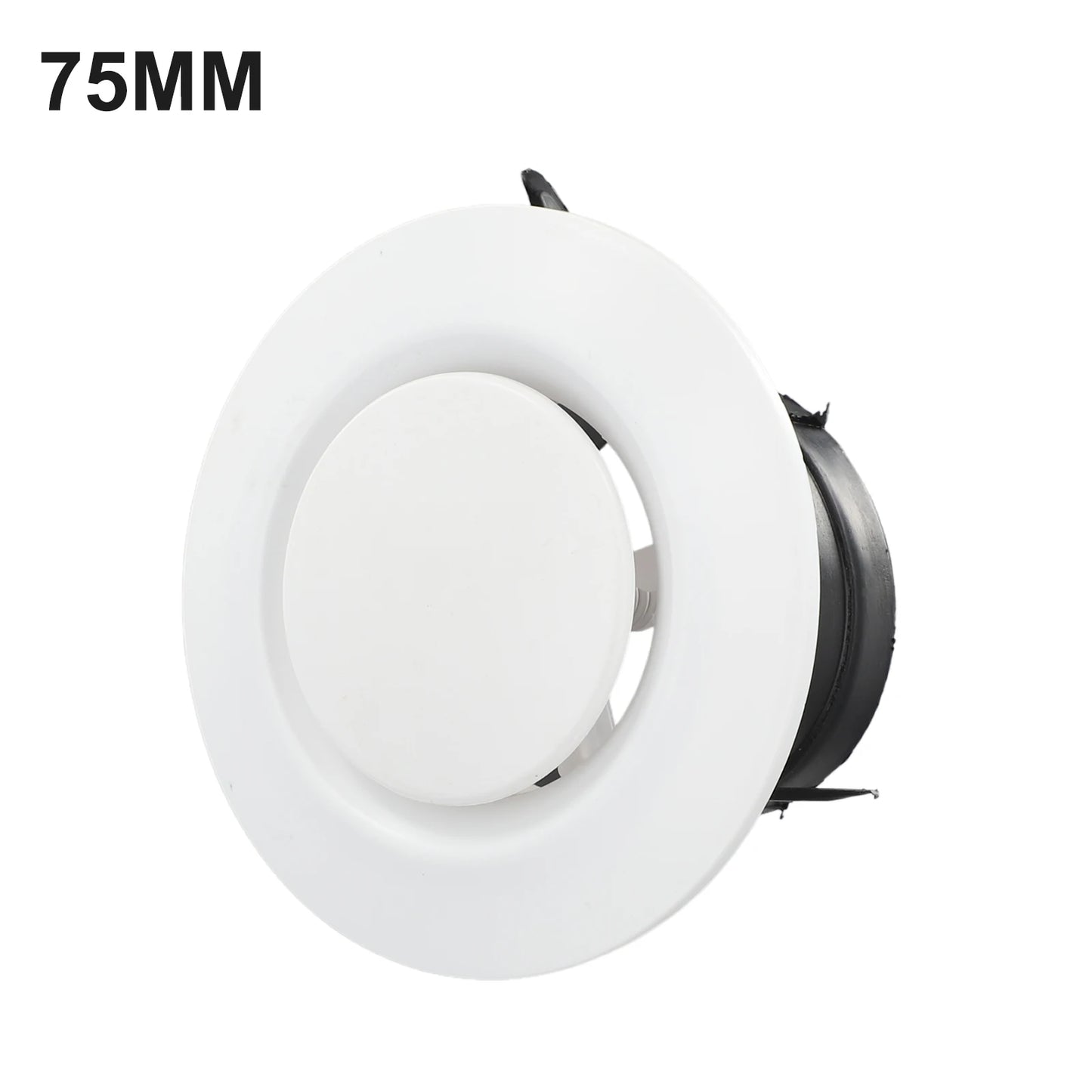 1X 75-200mm Round Air Vent Louver Grille Cover Outlet Adjustable Exhaust Vent Ducting Ventilation Grilles Ceiling Air Vent Cover