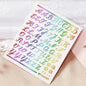 3D Glittery Gothic Letter Design Nail Art Stickers Uppercase Alphabet Letters Artistic Designs DIY Nail Art Decals Decoration #1