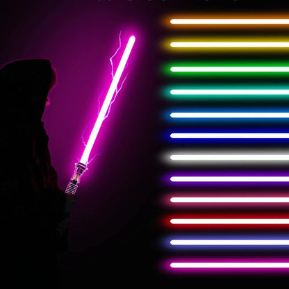 Luke RGB Metal Lightsaber Sword Sabre De Luz Kpop Lightstick Flashing Rave Toys Espada Brinquedos Juguetes Zabawki