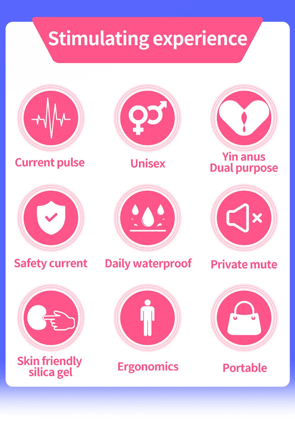 BDSM Electric Shock Silicone Anal Plug E-stim Buttplug Dildo G-Spot Prostate Massager Anus Dilator Intimate Goods Masturbator