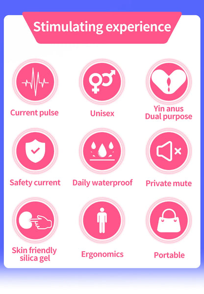 BDSM Electric Shock Silicone Anal Plug E-stim Buttplug Dildo G-Spot Prostate Massager Anus Dilator Intimate Goods Masturbator