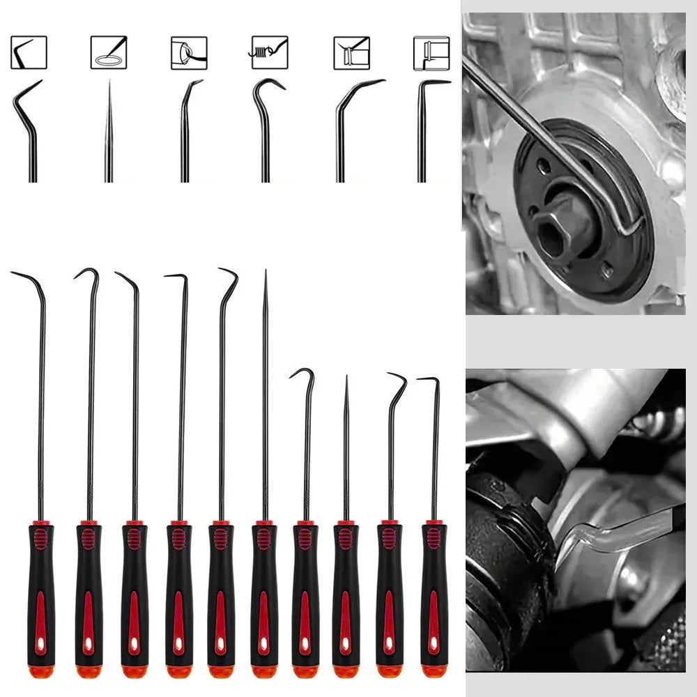 Precision Automotive Car Pick Hook Set - Oil Seal O-Ring Seal Gasket Puller Remover for Automotive Use