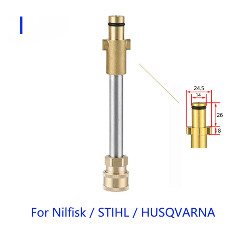 ROUE High Pressure Washer Car Washer Extension Lance Nozzle 1/4" Quick Connector  for Parkside Karcher Stihl Nilfisk Bosch