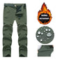 Men's City Cargo Autumn Winter Fleece Softshell Hiking Pants Fishing Climbing Trekking Casual Hunting Camping Trousers M-5XL