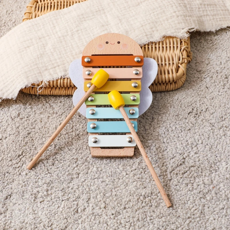 Montessori Kids Musical Toys Wooden Educational Instruments Baby Percussion Instruments Music Station Newborn Birthday Gift
