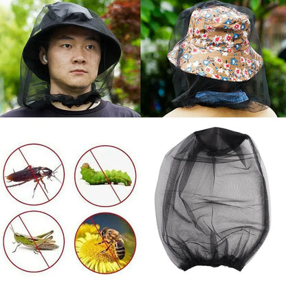 Outdoor Mosquito Head Mask Beekeeping Net Gauze Hat Travel Fishing Camping Mask Net Head Net Mask Travel Camping