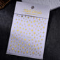 1pc Sliver Gold Star Nail Art Stickers Y2K Charms Self-Adhesive Sliders Laser White Chrome Gel Polish Decals Kawaii Accesories