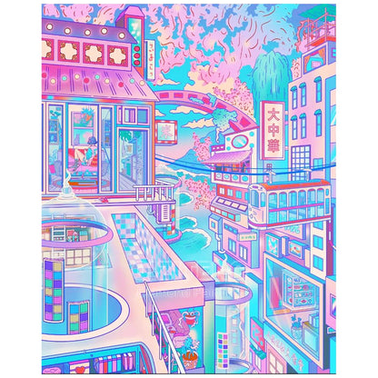DIY Cartoon Diamond Painting AB Rhinestone Embroidery Landscape Mosaic Cross Stitch Handmade Art Set Children Room Decoration