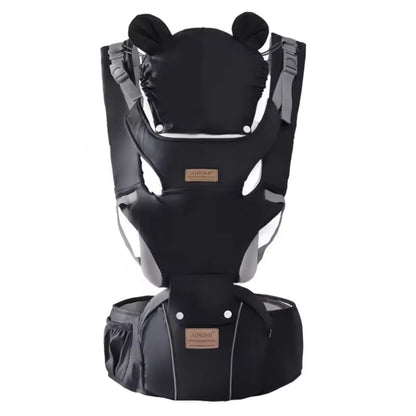 3 IN 1 Baby Hipseat Carrier Backpack Straps for Infant Toddler 0-36M Ergonomic With Windproof Hat for Winter Luminous Strips