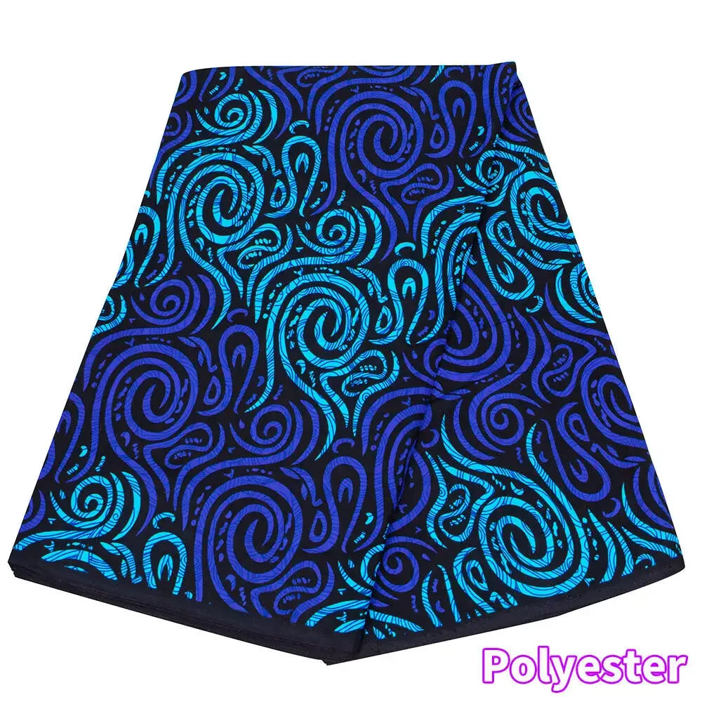 Veritablewax Africa Ankara Prints Batik Wax Fabric DIY Textile Nigeria African Polyester Fabric Dress Sewing Tissu Craft 6 yards