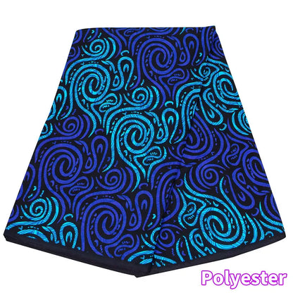 Veritablewax Africa Ankara Prints Batik Wax Fabric DIY Textile Nigeria African Polyester Fabric Dress Sewing Tissu Craft 6 yards