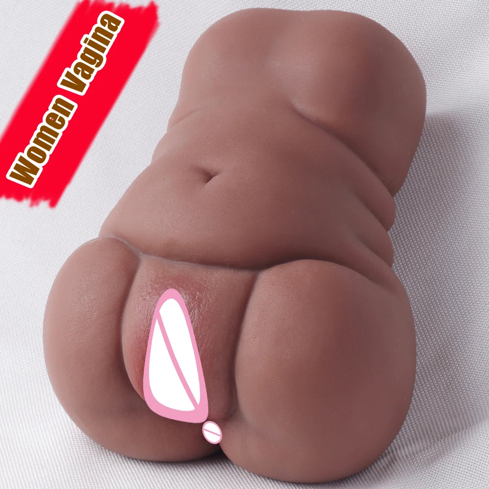 Pocket Pussy Lifelike Female Vagina Anal 2 Holes Adult 18+ Adult Masturbation Sex Toys High Quality Male Portable Sex Products