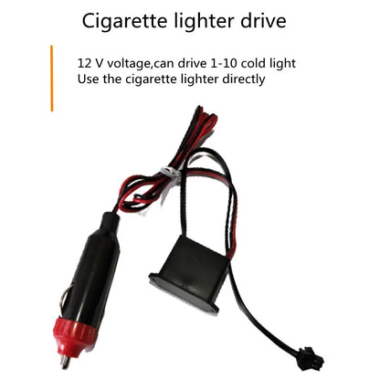 Hot Sale 1M/2M/3M/5M Car Interior Lighting LED Strip Decoration Garland Wire Rope Tube Line Flexible Neon Lights With USB Drive