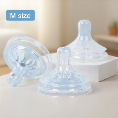 Silicone Nipple Accessories, 5.5cm Wide Mouth, Natural Shape, Skin-Friendly Silicone, For Baby Bottles, Easy to Clean