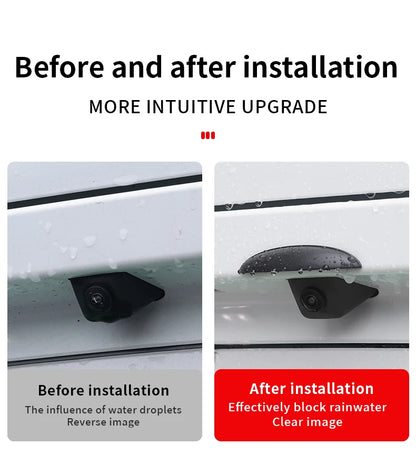 Car Reversing Rear Camera Rain Cover ABS Rain-Proof Car Reverse Camera Rain Shade Cover Waterproof Shield Car Exterior Accessory
