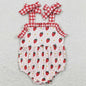 New Fashion Baby Infant Girls Rompers Bow Pink Flutter Sleeve Rompers Boutique Toddler Girls Bubble Rompers Onesie Wholesale Hot
