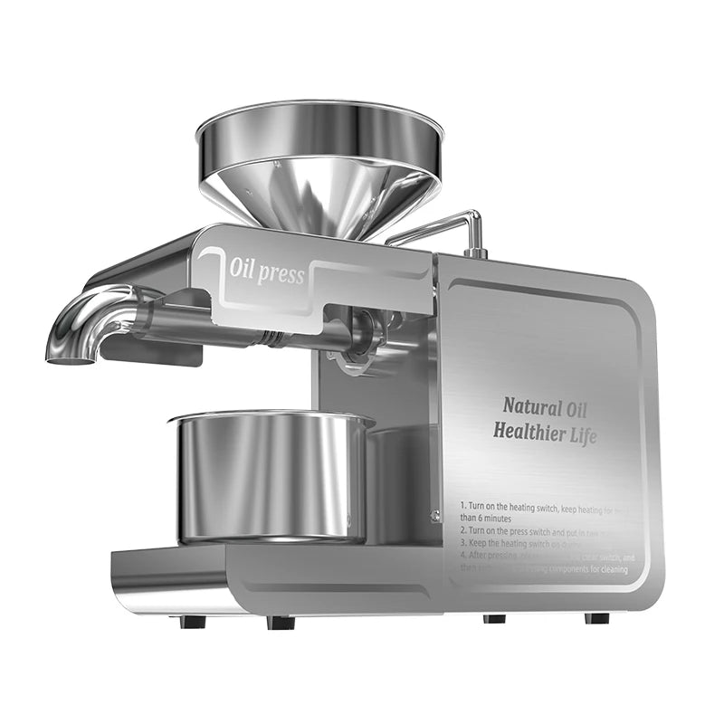DIVEDEER New T1 Temperature Control Stainless Steel Hot and Cold Household Intelligent Small and Medium-sized Oil Press Machine